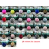 26 ألوان فرو رقيق أفخم سلسلة المفاتيح قلادة لينة فو الفراء تشبه الكرة كيرينغ كيرينغ مفتاح حامل المرأة حقيبة المعلقات المجوهرات