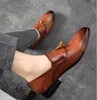 Luxury Loafers Classic Men Dress Shoes Leather Monk Strap Wedding Office Suit Shoe