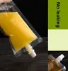Leotrusting 100 Stück Stand-up-Kunststoff-Getränkeverpackungsbeutel, Ausgussbeutel für Getränke, Flüssigkeiten, Saft, Milch, Hochzeitsfeier, Trinkbeutel, 210724
