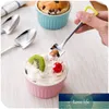 Cucharas de café de acero inoxidable cuchara de mango largo helado Retro lindo hogar postre pastel fruta sandía cocina Gadget