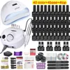 Manucure avec 120 W/80 W/54 W lampe à LED 35000 tr/min perceuse 40 couleurs UV vernis Gel ongles Kit outils ensemble