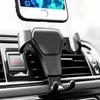 Nieuwe zwaartekrachtauto -houder voor telefoon in auto Air Vent Clip Mount No Magnetic Mobile Phone Holder Cell Standondersteuning voor smartphones