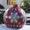 10 kleuren kerstballen kerstboom decoraties outdoor atmosfeer 60 cm pvc opblaasbaar speelgoed voor thuis kerstcadeau bal 211109