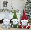 God jul Svensk Santa Gnome Plysch Dock Ornaments Handgjorda Semesterhus Party Decor Christmas-Decor Sn3031