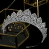 Luxe Crystal Crown Tiara Wedding Party Graduation Ceremony Haaraccessoires Big Crown AAA CZ Bruiloft Haaraccessoires Crown X0625