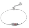 Cavigliere Pipitree Cubic Zirconia Infradito Bracciale con ciondoli Color oro Catena regolabile Braccialetti alla moda per le donne Ragazze CZ Gioielli 2661