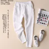 Plus Size S-5XL EST Bawełniane Spodnie Linowe Kobiety Formalne Spodnie Dobrej Jakości Lady Odzież Komfalowa Moda Ładna marka Design 210706
