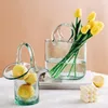 vasos de vidro florais