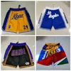 2021 Team Basketball Short City Version Just Don Bear Sport Shorts Hip Pop Pant With Pocket Zipper Sweatpants Purple White Black Blue Yellow