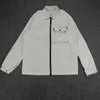 Herrjackor P Letter Pocket Mens Jacket Män skjorta av gata Löst verktyg LAPEL utomhus mode sport vindbrytare fritid mode mångsidig ny stil