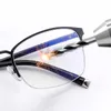 Okulary przeciwsłoneczne niezniszczalne elastyczne progresywne okulary do czytania dla mężczyzn kobiety starczowzroczność blokujące niebieskie światło TR90 tytanowe dodatkowe utwardzanie soczewki