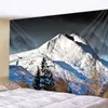 Snow Mountain Tapestry Cedar Bohemian Wall Hanging Hanging Pendurar Pano Mandala Impresso Tapeçaria Sala de Estar Quarto Decor 210609