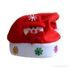 Chapéu de Natal para crianças adultos presentes dos desenhos animados applique santa veado neve desenhos de neve de Natal fontes de férias SN1160