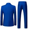 Kleermaker Made Men Pak Slim Fit Groom Jurk Blazer 2 Stuk Tuxedo Casual Beach Summer Style Mannelijke Jas Jas + Pant, Herenpakken X0909