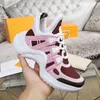 2023 Designer Archlight Echtes Leder Sneakers Herren Damen Papa Schuh Mode Luxus Casual Frauen Männer Schwarz Weiß Silber Atmungsaktive Bögen S1 Schuhe