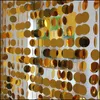 PVC Sequins Curtain Curtain Festive Fournions de fête intérieure Décoration Gold Silver Pendent Ornements 2107121844558