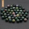 Non-porous 12mm Round Ball No Hole Loose Beads 7 Chakras Stone Charms Healing Reiki Rose Quartz Crystal CAB for DIY Making Crafts Decorate Jewelry Accessories