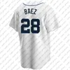 Detroit 28 Javier Baez honkbalshirt Tarik Skubal Jonathan Schoop Spencer Turnbull Harold Castro Jerseys Miguel Cabrera Riley Greene Castro Eduardo Rodriguez