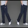 İlkbahar Yaz Sportwear Pantolon Erkekler Polyester Hızlı Kuruyan Pantolon Aşınmaya Dayanıklı Ultra Işık Düz Gevşek Sweatpants 210715