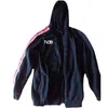 Mass Effect Felpe con cappuccio da uomo Anime Zipper Felpa da uomo Tuta Cardigan Giacca Casual con cappuccio Hoddies Giacca in pile N7 Costume LJ200826