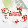 Spille natalizie creative Spille Calza natalizia Campane Caramelle Pupazzo di neve Corpetto Spilla albero di Natale Decorazione natalizia Ornamento Scegli