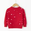 Herbst Winter Baby Pullover Jungen Mädchen Pullover Deer Muster Jungen Kleidung Strickwaren Warme Mädchen Tops Weihnachten Party Kind Pullover Y1024