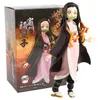 Аниме демона слайнер фигурка Kamado Tanjirou Figurine Nezuko Действия фигурки PVC игрушки Zenitsu inosuke Kimetsu нет Yaiba Figura X0522