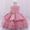 Sukienki dziewczęce Kid Baby Dress Księżniczka Dla Dziewczyn Koronkowa Tutu Ślubne Eleganckie Korowód Party Chrzciny Ubrania Dla Dzieci