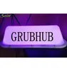 GrubHub Taxi Top Light LED -bilklistermärken Tak Bright Glowing Logo Wireless Sign For Drivers2625264
