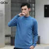 Men's cashmere autumn and winter sweater half high neck sweater warm base sweater basic solid color long sleeve classic Y0907
