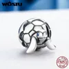 WOSTU Original Design 925 Sterling Zilver Pasgeboren Turtle Beads Fit WST Charm Armband Fijne DIY Sieraden Gift CQC192 Q0531