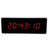Цифровые настенные часы Современный дизайн Цифровой светодиодный календарь Температура EU Plug 110-240VL Часы