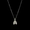 Pendant Necklaces & Pendants Jewelry Personalized Custom Name Bubble Letters Men S Hip Hop Necklace Gold Sier Rose Cz Alphabet Charm Rope Ch