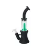 Hookah Bong Oil DAB RIGHT Waterleidingen Siliconen Materiaal met Filter Kom 6.5 inch Kleurrijke Roken Pijp Grote rechte beker Percolator Tube Hookahs Bongs