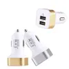 Chargeur de voiture Chargeurs de voyages Chargeurs de téléphone portable 2 ports Adaptateur USB pour Android Smart Cellphone