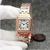 Factory Silver Rose Gold Damklocka 27mm Importerad kvartsurverk Santo Sapphire Diamond Urban Fashion High Quauilty Watches238N