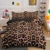 Conjunto de cama com estampa de leopardo capa de edredom para crianças adolescentes adulto colcha edredom com fronha 220222