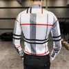 Men's Dress Shirts 6XL 2021 New Boutique Fashion Striped Slim Mens Casual Long Sleeved Shirts Luxury Hawaiian Holiday Male Plaid Shirt