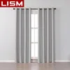 LISM Modern Blackout Curtain for Living Room Bedroom Window Treatment Solid Color Curtain Blind Finished Drape Home Decoration 210712