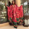 Ethnic Clothing 2 Piece Set Women Africa Clothes 2021 African Dashiki Fashion Two Suit Long Tops + Wide Pants Party Plus Size For Lady