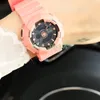 5 sztuk / partia Wodoodporna Nowy Tryb Watch Moda Sport Dual Wyświetlacz GMT Girl Analog Quartz Digital Led Wristwatch Reloj Hombre Relogio Masculino Hurtownie Mały rozmiar