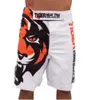 Blanc 2015 Tiger Muay Thai MMA Shorts de combat pantalons de boxe de sport muay thai shorts de boxe kick shorts pantalons de boxe C0222