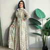 민족 의류 Abaya 두바이 터키 이슬람 아랍어 이슬람 긴 드레스 여성용 가운 Longue Djellaba Femme Musulmane Kaftan Morocco Vestido