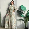 Roupas étnicas Abaya Dubai Turquia Islã Árabe Muçulmano Muçulmano Vestido Longo Para Mulheres Robe Longue Djellaba Femme Musulmane Kaftan Marrocos Vestido