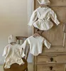 Baby Girl Clothes Set Nyfödd Outfit Ripped BomullT-tröja och Patch Byxor 2PCS Toddler Boys PP Byxor Suit (säljs separat) G1023