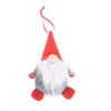 NewChristmas gnome ansiktslöst gitter Santa dockdekoration hängande ornament semesterdekorationer för hem nyår hängen11191