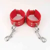 NXY Adult toys Hot Sexy Adult PU Leather Handcuffs Ankle Cuff Bdsm Bondage Restraint Equipment Sex Toys for Couples 18+ Erotic Accessories 1202