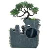 Hode Creative Indoor Symulacja Żywica Rockery Wodospad Statua Feng Shui Fontanna Wody Home Crafts 210811