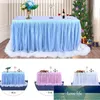 Tabela Tkaniny 6FT Ślub Boże Narodzenie Tulle Tutu Spódnica Stołowa Na Party Urodziny Świąteczny Baby Shower Decoration Spirting