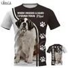 Camo Beagle Köpek 3D T-shirt Tam Baskı Hayvan Tasarım Kısa Kollu Pet Tee Gömlek Kadın Erkek Rahat Artı Boyutu Tops Bırak 210629